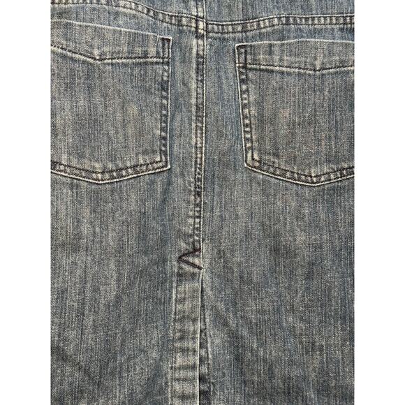 Vtg GAP Limited Edition Medium Wash Blue Denim Knee Pencil Skirt 4 Pockets Size6 - Picture 7 of 9